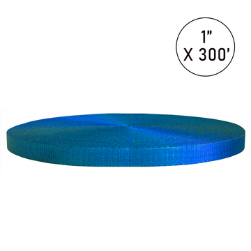 Buy blue Boxer PolyPro 1" Polyester Webbing Roll - 4,000lb Break Strength for Tie Downs (300ft, Multi-Color)