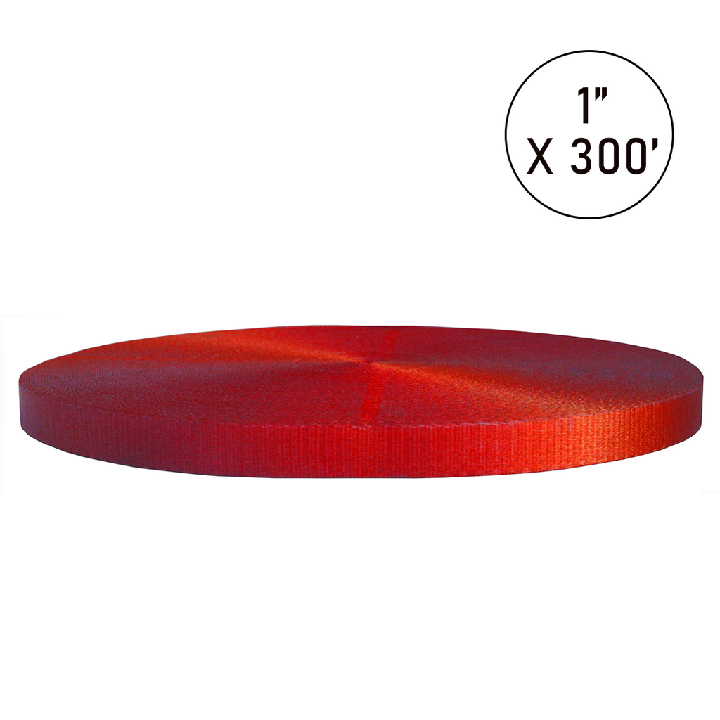 Boxer PolyPro 1" Polyester Webbing Roll - 4,000lb Break Strength for Tie Downs (300ft, Multi-Color)