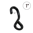 1" Heavy Duty S Hook - 2250 lbs Breaking Strength, 750 lbs WLL, Full PE Coated Tie Down Hook-1