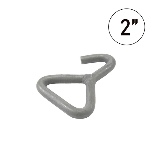 Raw 2 Inch Single Flat J Hook - 3300 lb Breaking Strength Industrial Towing Recovery