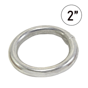 Heavy Duty 2" Round Ring Tie Down Hook - 5500 lbs Breaking Strength, Versatile Securement for Cargo