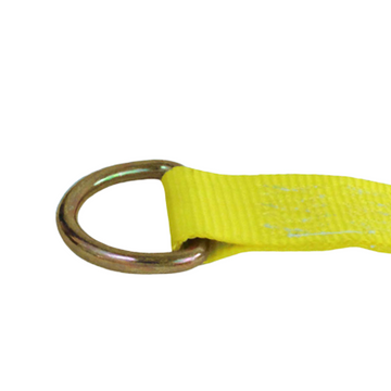 2 Inch Heavy Duty D-Rings - 6,600 lbs Breaking Strength, Welded, Heat-Treated, Yellow Chrome, Truck Tie-Down, Towing, Recovery - 0