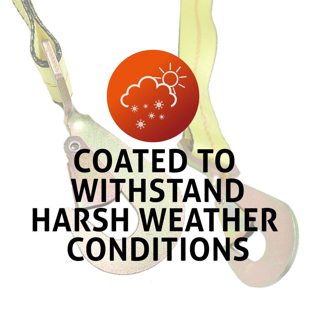 Boxer SureGrip 2" x 8' Wheel Basket Tire Holder with Snap Hooks and Grip-enhancing Rubber Sleeves