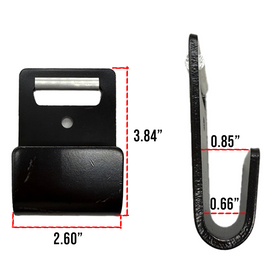 2" Flat Hook with Abrasive Protector - 0