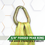 3/8 to 5/8 Inch Forged Pear Ring