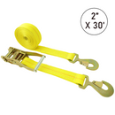 Boxer 2" Heavy-Duty Ratchet Strap - Flat Snap Hooks with Safety Latches - USA Assembled - 10,000 lb BS - Wide Handle Ratchet-3