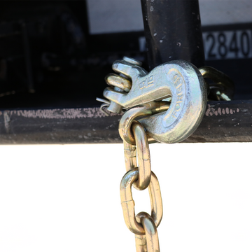 Boxer 2" Ratchet Buckle with 5/16" Grade 70 Chain Hook Extension - 10,000 lbs Breaking Strength - 0