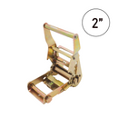 Pro Hauler 2" Ratchet Buckle: Heavy-Duty 4400 lbs Capacity with Ergonomic Aluminum Corrugated Handle-1