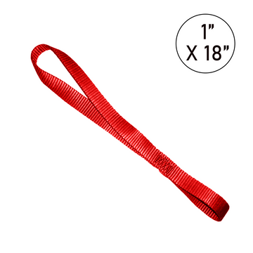 Buy red Soft Loop Tie - 18" Powersports &amp; Multi-Purpose Securement Strap