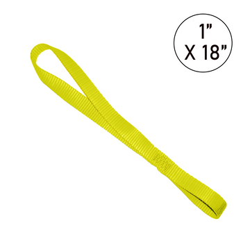 Buy yellow Soft Loop Tie - 18" Powersports &amp; Multi-Purpose Securement Strap