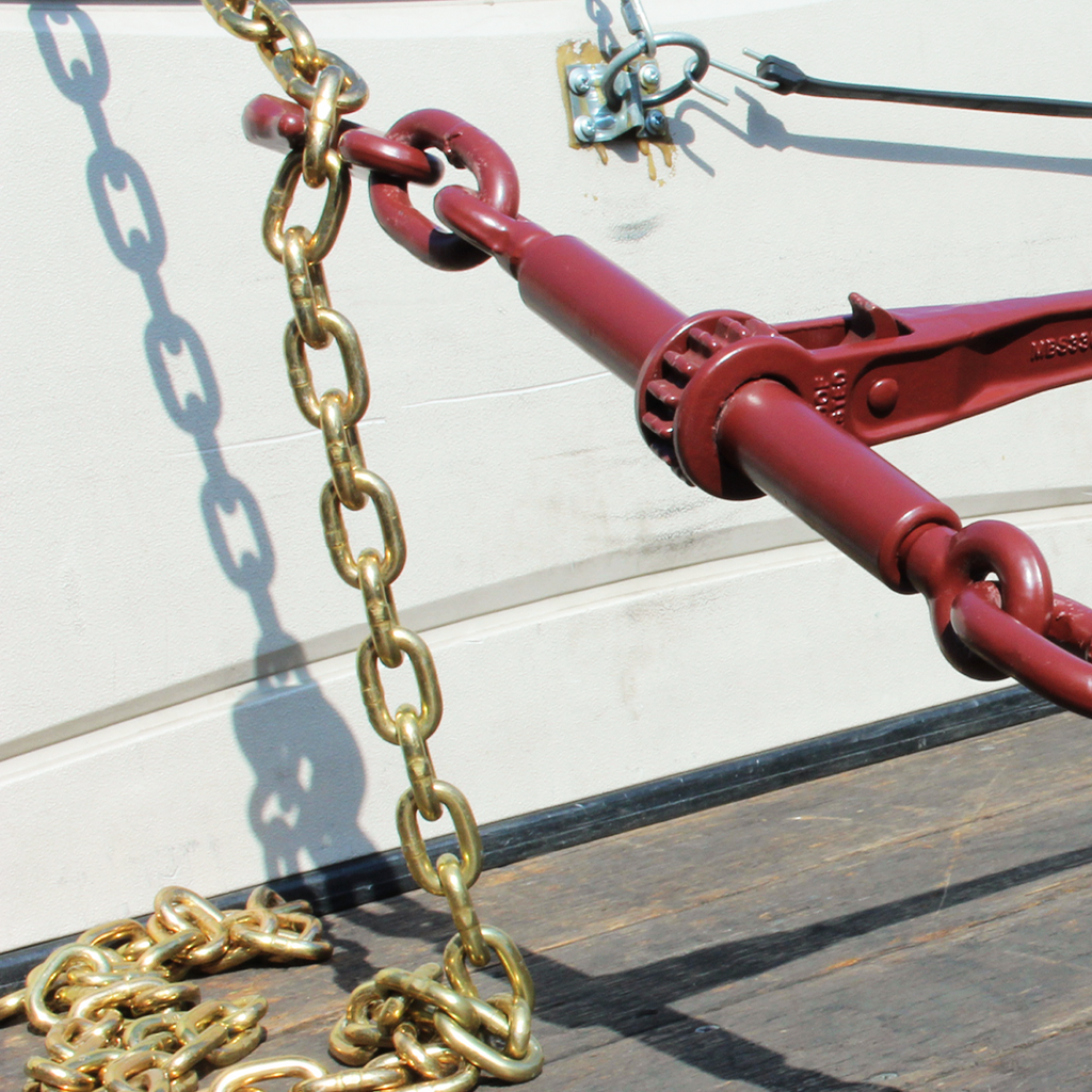 5/16" X 20' Transport Chain w/ Clevis Grab Hook Grade 70