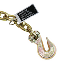 5/16" X 8' Transport Chain w/ Clevis Grab Hook Grade 70-2
