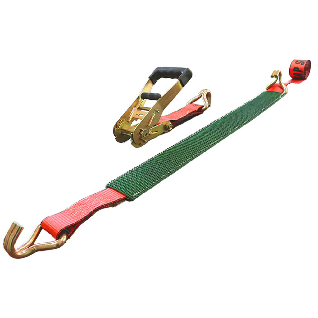 Boxer GripGuard Pro 2" x 8' Car Tie Down Kit: Enhanced Stability with Twin J Hooks