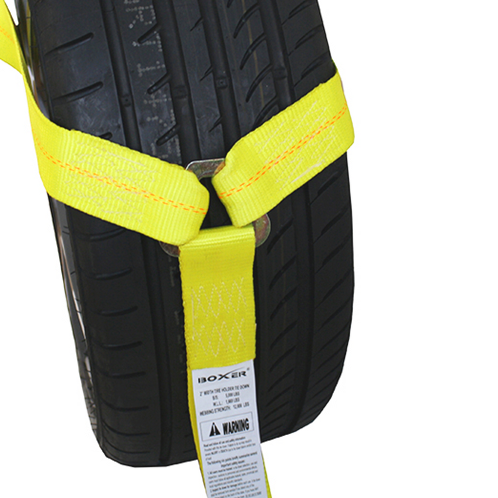 Boxer RoadGuard Pro 2" x 10' Wheel Basket Tire Holder: 3-Point System with Swivel Hook