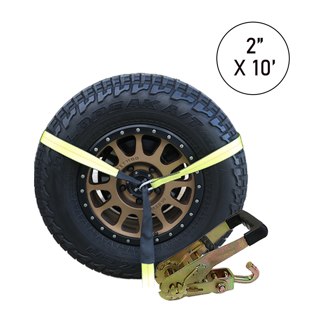 Boxer LassoGuard Pro Car Tie Down Kit with Swivel J Hook in – 2" x 10': Ultimate Security for Your Journey