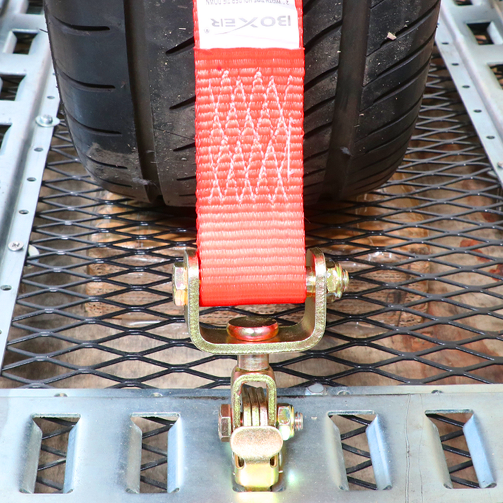 Boxer GripGuard Pro E-Track Idler Car Tie Down Kit 2" x 8': Improved Stability with 3-Point System