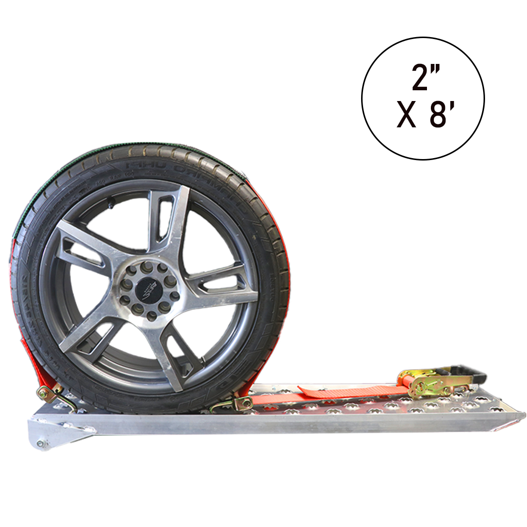 Boxer GripGuard Pro E-Track Idler Car Tie Down Kit 2" x 8': Improved Stability with 3-Point System, Featuring E Track Idler, Ratchet End, Grip Sleeves, and Ergonomic Rubber Handle