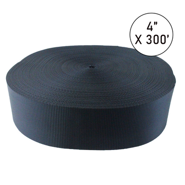 Buy black Boxer PowerPro 4" x 300' Heavy-Duty Polyester Tie Down Webbing Roll