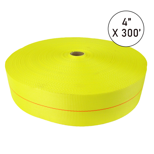 Boxer PolyPro 4" x 300' Heavy-Duty Polyester Tie Down Webbing Roll