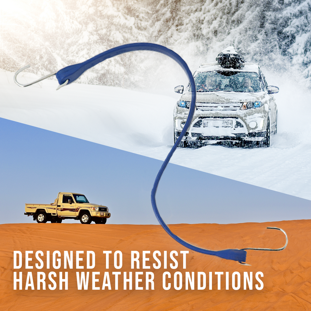 EPDM Goldline Rubber Tarp Straps - Set of 10, Made in USA