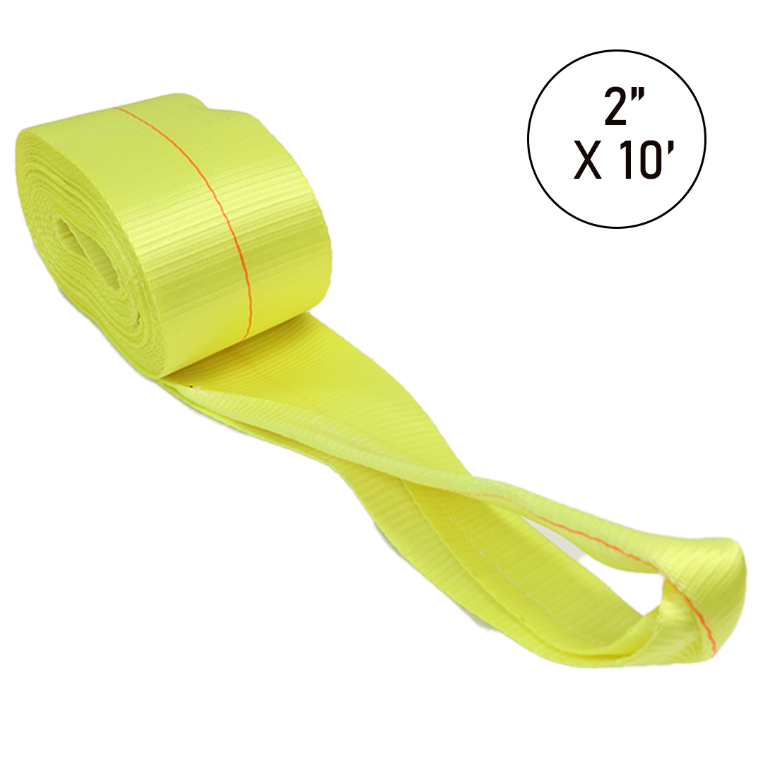 Boxer 2" x 10' Auto Strap with Loop End - 10,000lbs Capacity