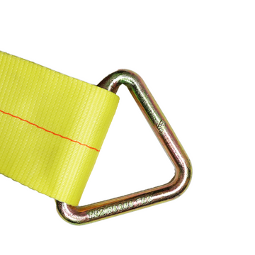 Boxer 4" x 30' USA Assembled Heavy-Duty Ratchet Strap - Versatile Delta Rings - 16,200 lb BS - Double Locking Buckle - 20,000 lb Industrial Webbing - 0