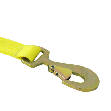 Boxer 2" USA Assembled Winch Strap - Heavy Duty Flat Snap Hook with Safety Latch - 10,000 lb BS - Custom Industrial Webbing - 0