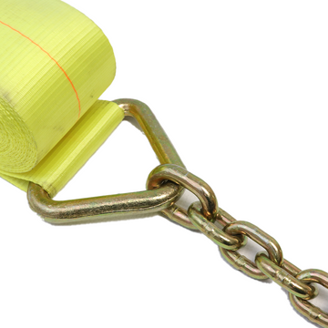 Boxer Tools 2" x 30' USA Assembled Winch Strap - Grade 70 Forged Chain Hook - 10,000 lb BS - Heavy Duty Custom Webbing - 0