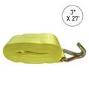 Boxer 3" Winch Strap with Twin J Wire Hook - USA Assembled-3