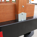 Fleming-Style Galvanized Square Sleeve for Wooden Stakes-3