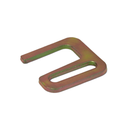 Heavy-Duty 2" Yellow Chrome Flat Slotted Hook - 1,200 lbs WLL - High-Tensile Tie-Down Anchor-2
