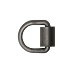 Boxer Cargo Control Heavy Duty 5/8" Weld-On Forged Lashing D-Ring with Mounting Bracket