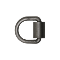 Boxer Cargo Control Heavy Duty 5/8" Weld-On Forged Lashing D-Ring with Mounting Bracket