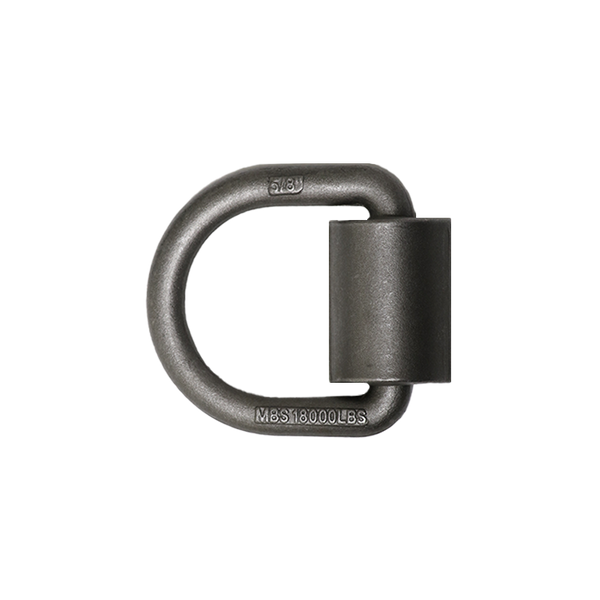Boxer Cargo Control Heavy Duty 5/8" Weld-On Forged Lashing D-Ring with Mounting Bracket