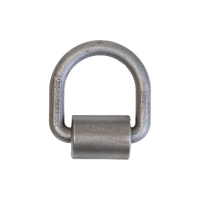 Heavy Duty 1/2" Forged Lashing D-Ring with Weld-On Mounting Bracket