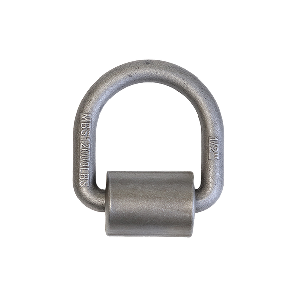 Heavy Duty 1/2" Forged Lashing D-Ring with Weld-On Mounting Bracket