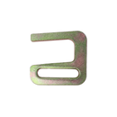 Heavy-Duty 2" Yellow Chrome Flat Slotted Hook - 1,200 lbs WLL - High-Tensile Tie-Down Anchor-1