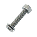 10 Pieces of Aluminum Track Stainless Steel Screws, Nuts, and Washer