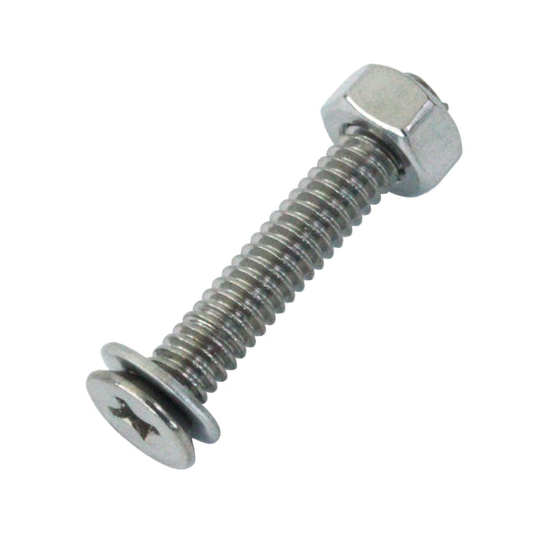 10 Pieces of Aluminum Track Stainless Steel Screws, Nuts, and Washer - Boxer Tools
