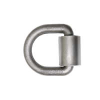 Heavy Duty 3/4" Weld-On Forged Lashing D-Ring with Mounting Bracket