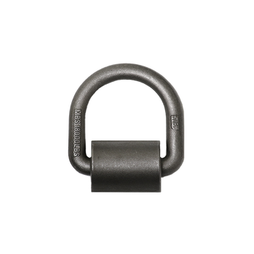 Boxer Cargo Control Heavy Duty 5/8" Weld-On Forged Lashing D-Ring with Mounting Bracket