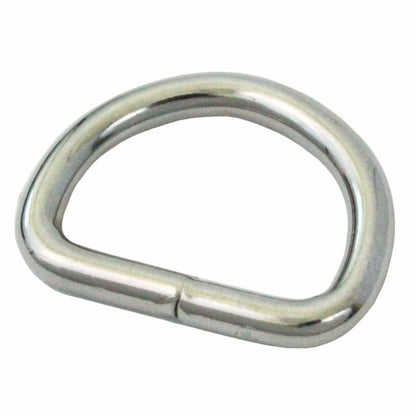 10 Pieces of Nickel Plated D Rings - Boxer Tools