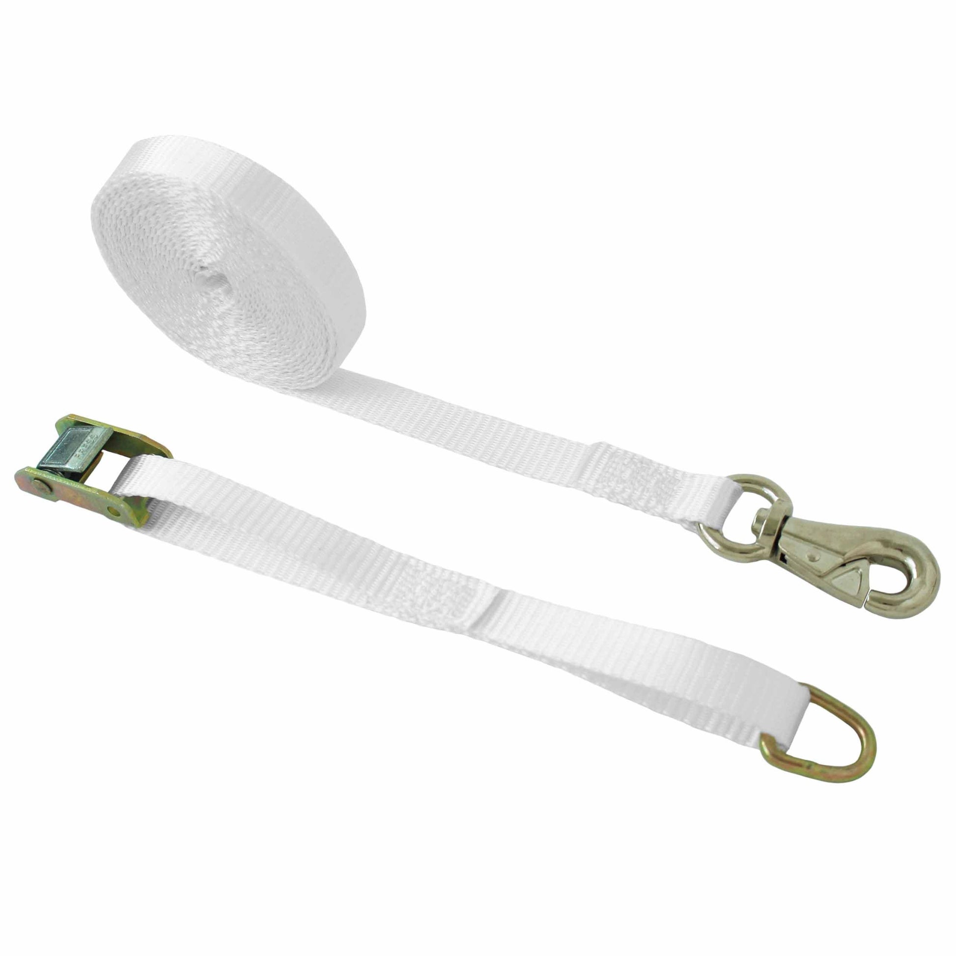 1 Inch Cam Buckle Tie Down with D Ring and Tent Snap Hook - Boxer Tools