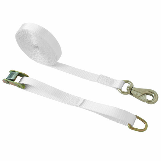 1 Inch Cam Buckle Tie Down with D Ring and Tent Snap Hook - Boxer Tools