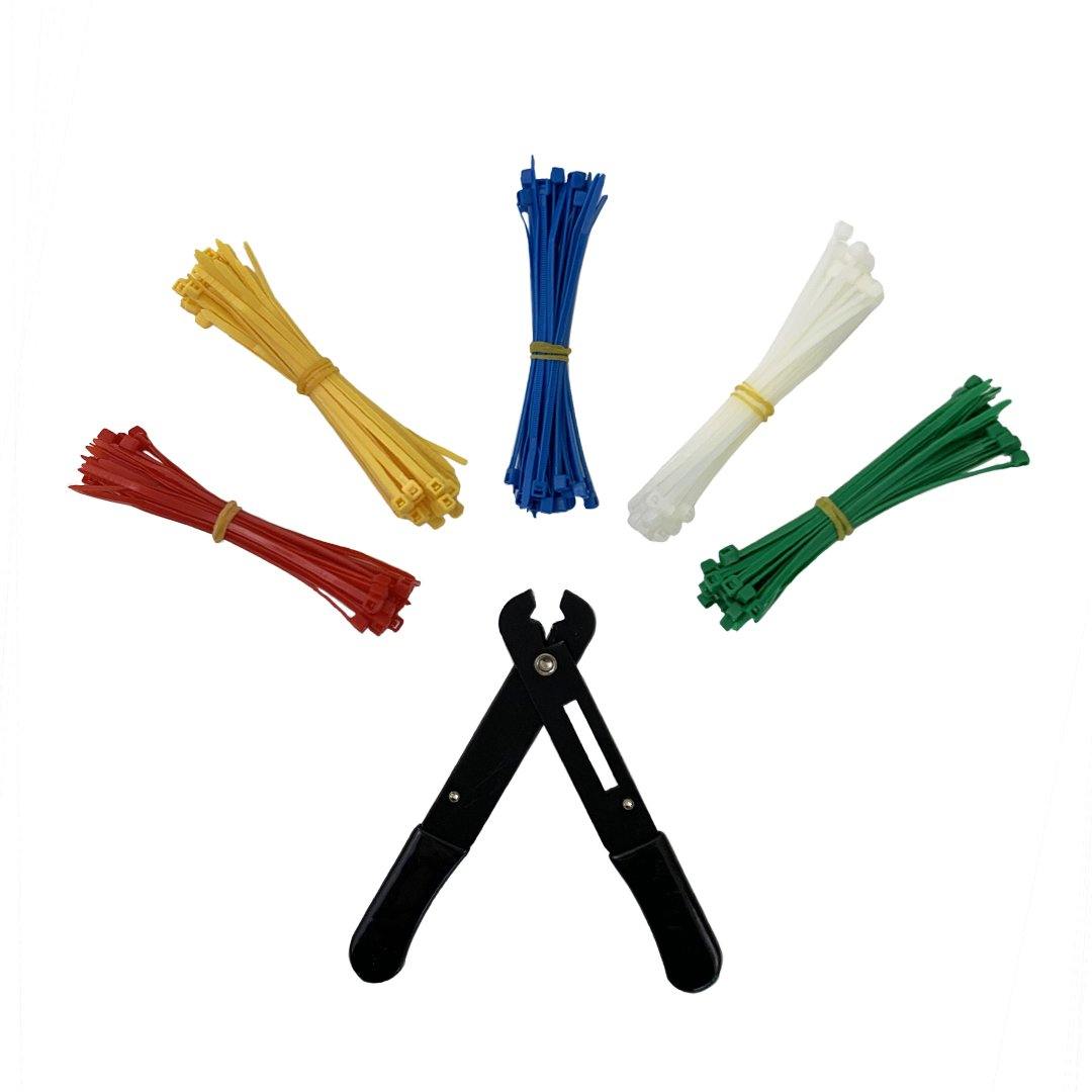 200 Piece Cable Ties with Cable Tie Cutter - Boxer Tools