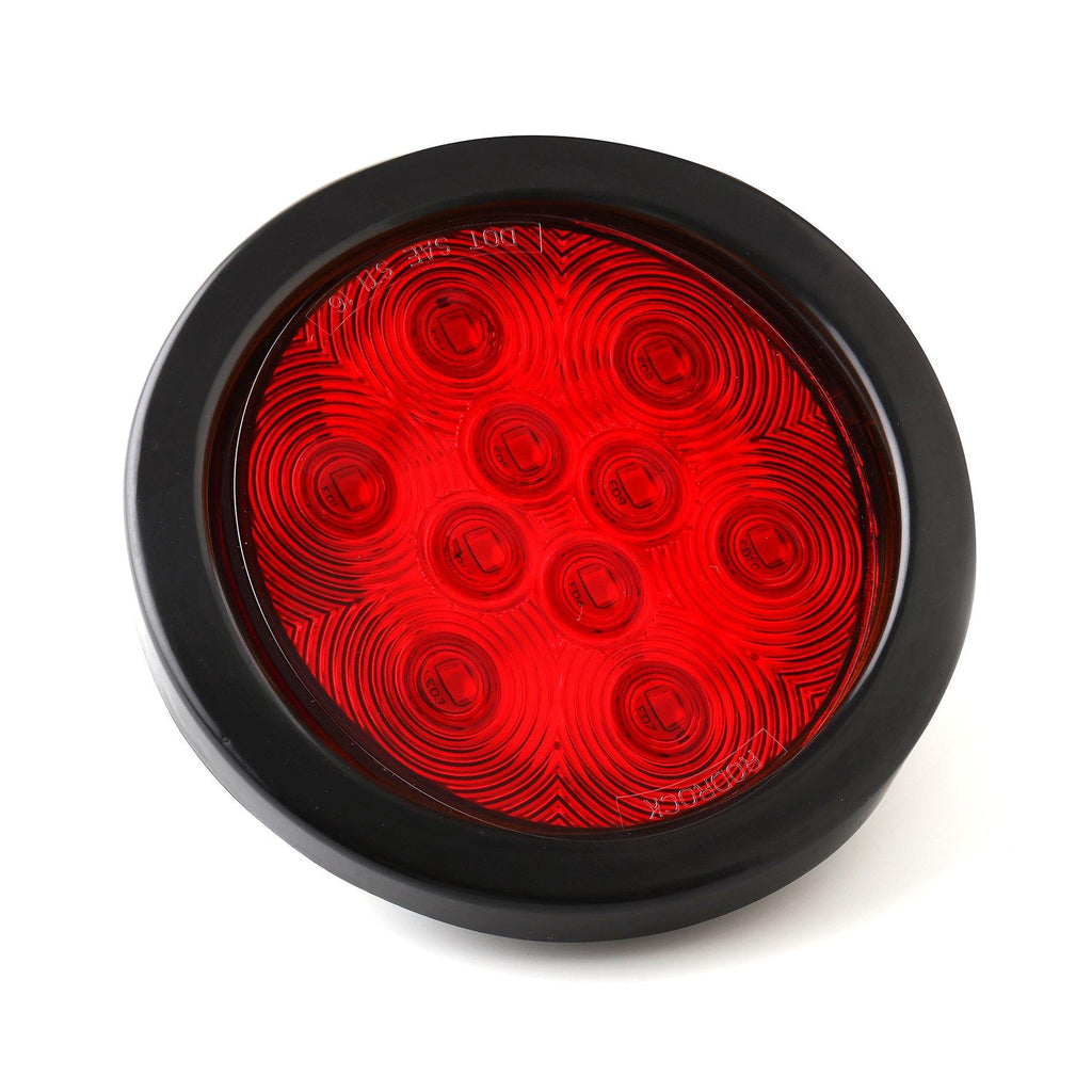 10 LED 4 Inch Trailer Tail Light in Red - Boxer Tools