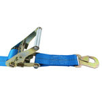 Car Tie Down with Flat Snap Hooks and Adjustable Axle Strap - Boxer Tools