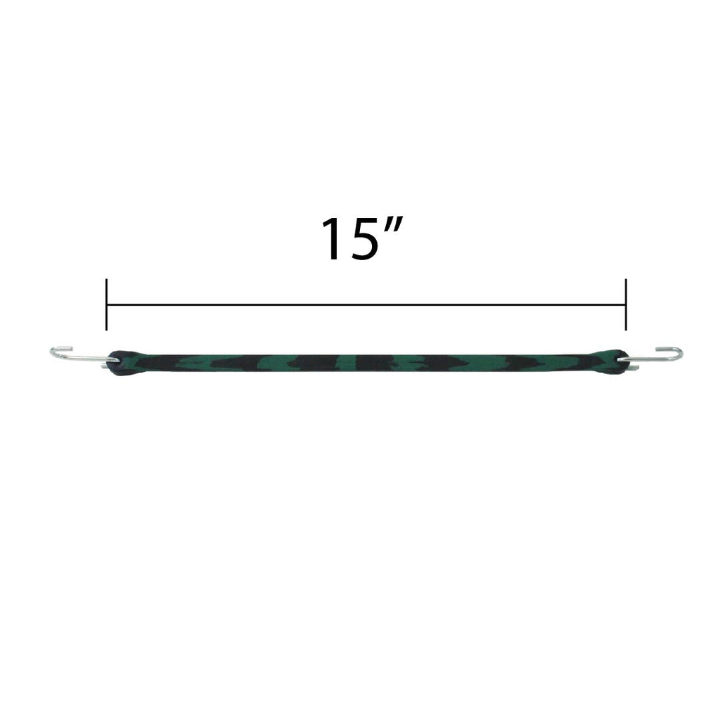 EPDM Rubber Tarp Straps in Camouflage - Set of 10