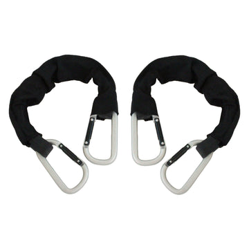 Tarp Strap with Sleeve and Carabiner Hooks, 2 Pack