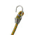 yellow bungee mini elastic cord with steel hooks used as light duty cargo tie downs